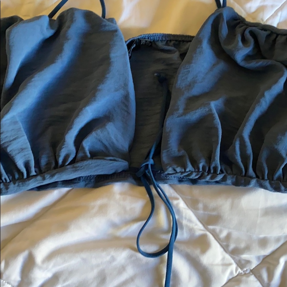 PLT blue crop top - Picture 2 of 3